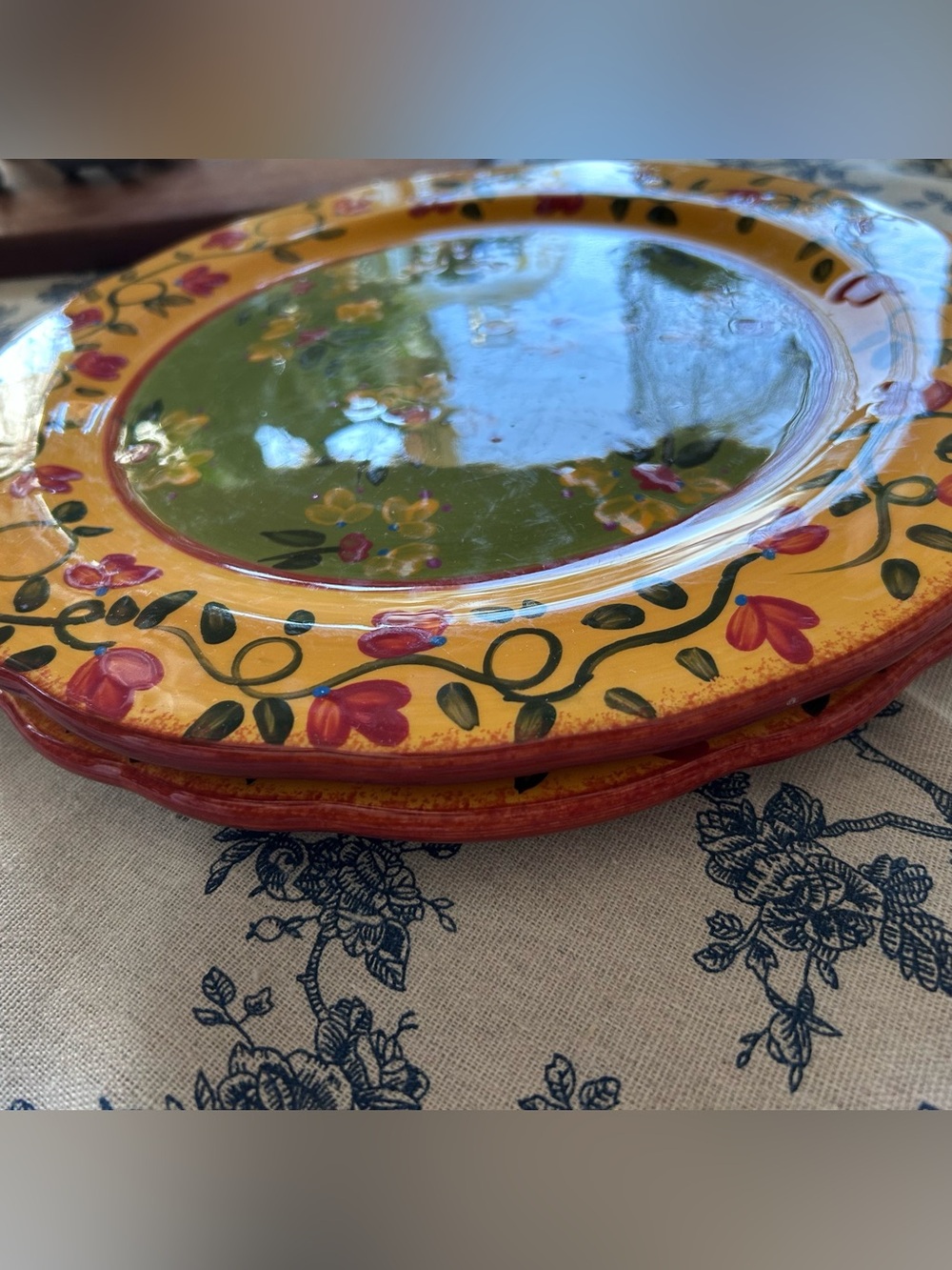 🟢CERTIFIED INTERNATIONAL • Provence “California Garden” Dinner Plate (11”) - Picture 6 of 8